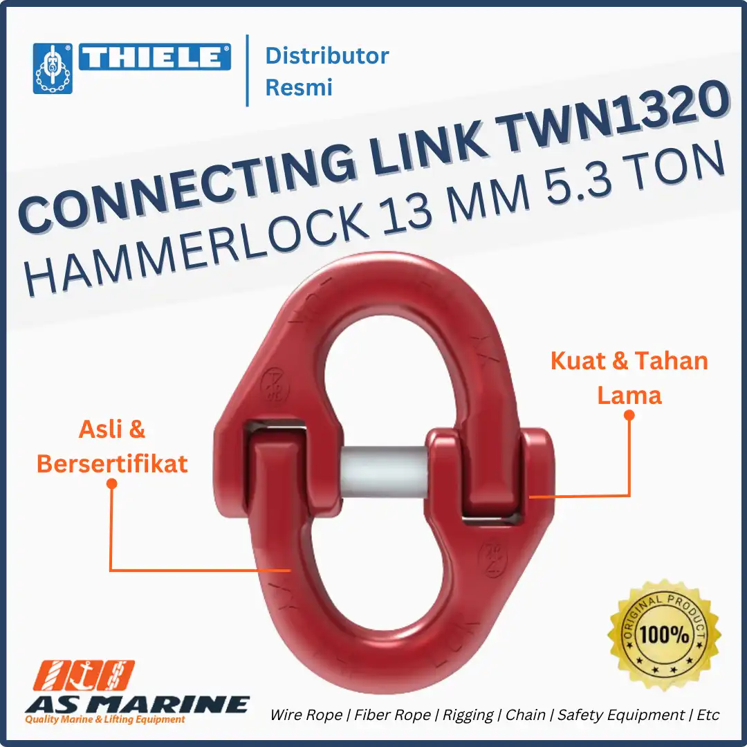 THIELE Connecting Link / Hammerlock TWN 1320 13 mm 5.3 Ton